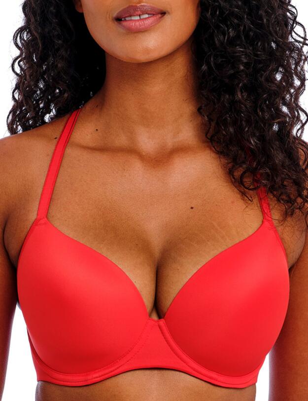Freya Undetected Moulded T Shirt Bra Chilli Red