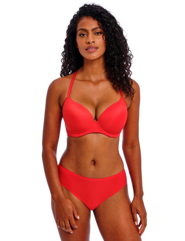Freya Undetected Moulded T Shirt Bra Chilli Red