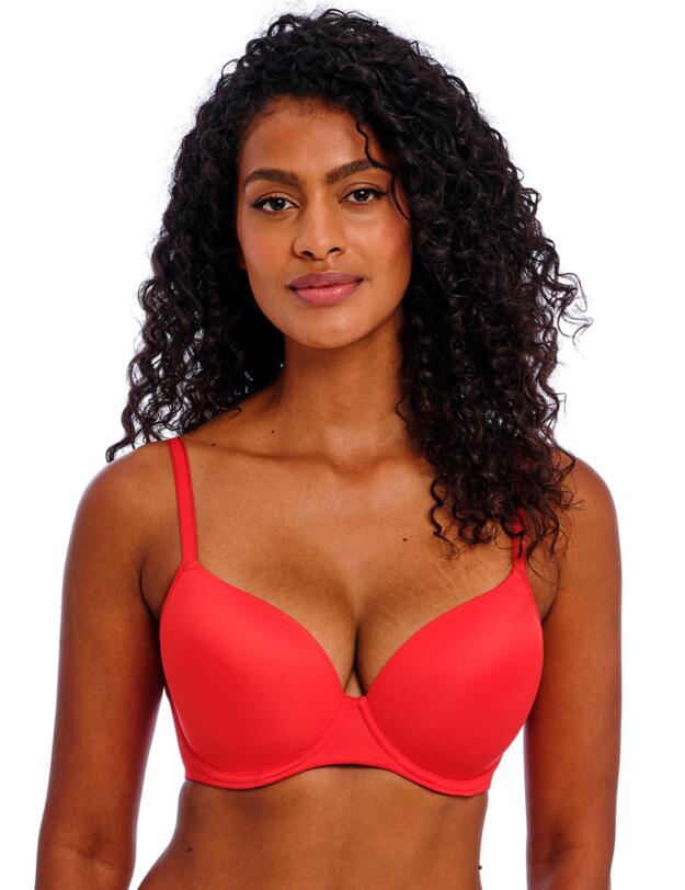Freya Undetected Moulded T Shirt Bra Chilli Red