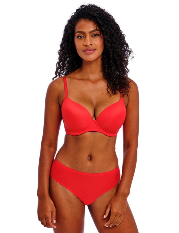 Freya Undetected Moulded T Shirt Bra Chilli Red