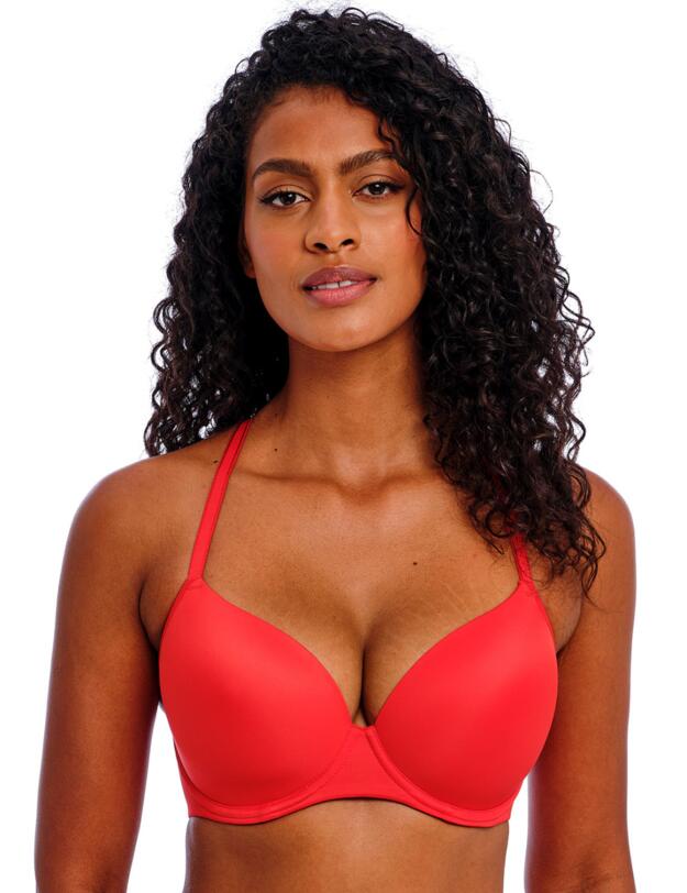Freya Undetected Moulded T Shirt Bra Chilli Red