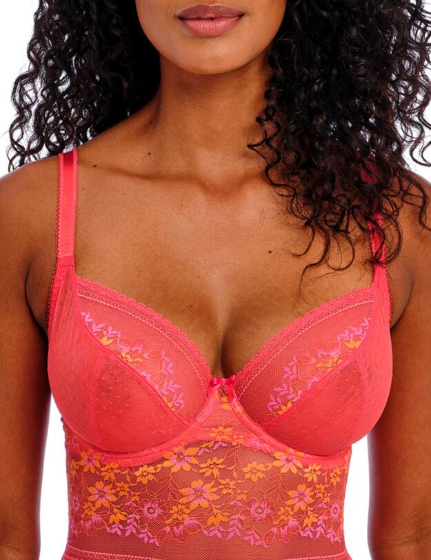 Freya Sydnie Longline Bra Strawberry Ice