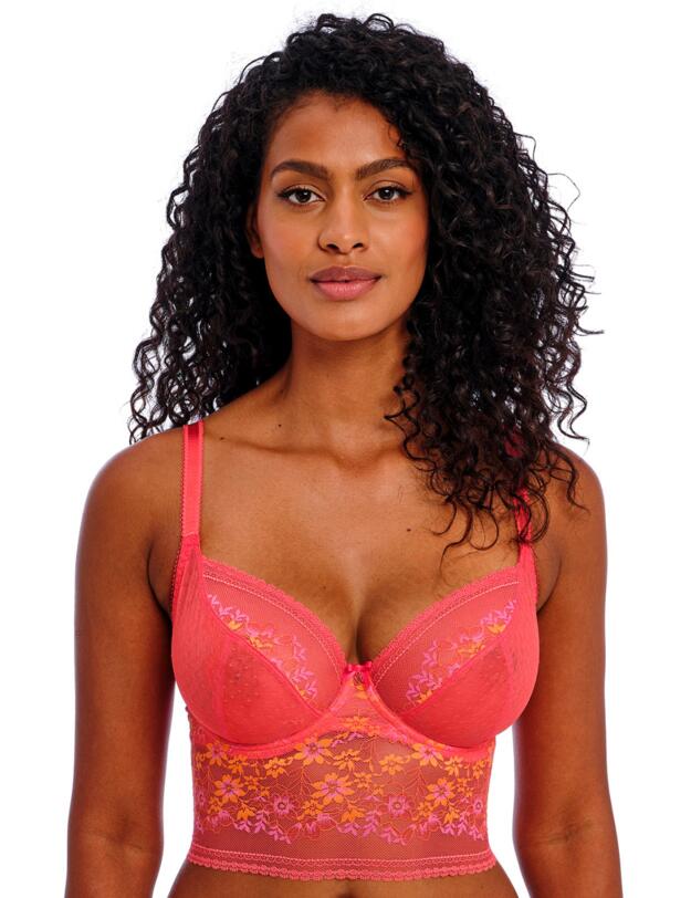Freya Sydnie Longline Bra Strawberry Ice