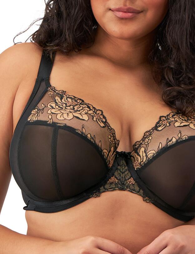 Elomi Teagan Plunge Bra Black/Almond