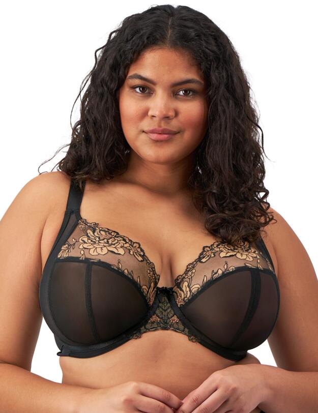 Elomi Teagan Plunge Bra Black/Almond