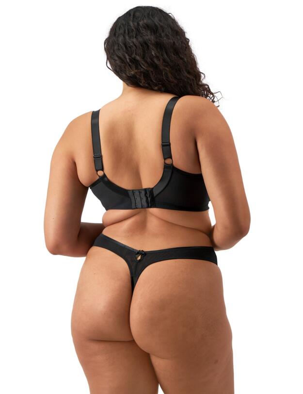 Elomi Teagan Padded Half Cup Bra Black/Almond