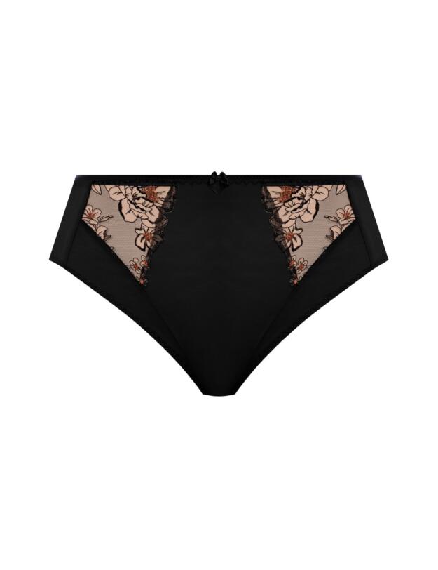 Elomi Teagan High Leg Brief Black/Almond
