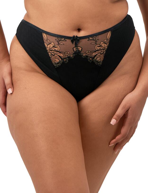 Elomi Teagan Thong Black/Almond