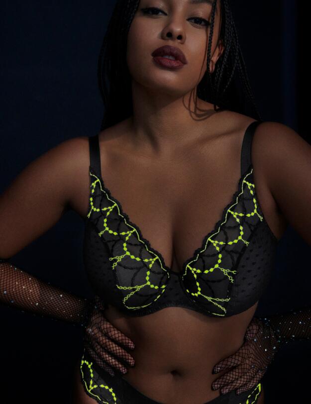 Prima Donna Twist Tepito Half-padded Plunge Bra Dark Glow