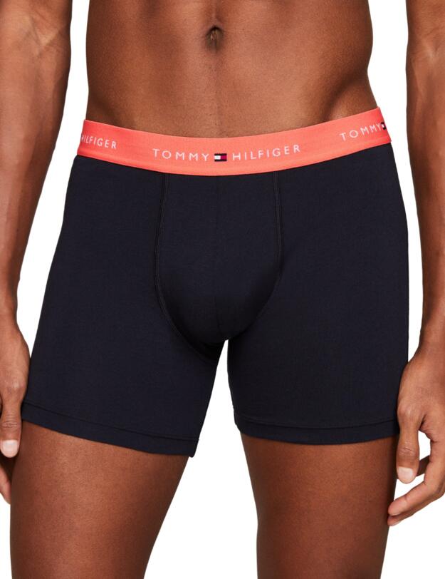 Tommy Hilfiger 3 Pack Boxer Briefs Summer Sun / Pearly Pink / Stonewash