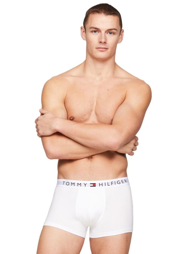 Tommy Hilfiger Trunks 3 Pack Grey Heather / White / Desert Sky