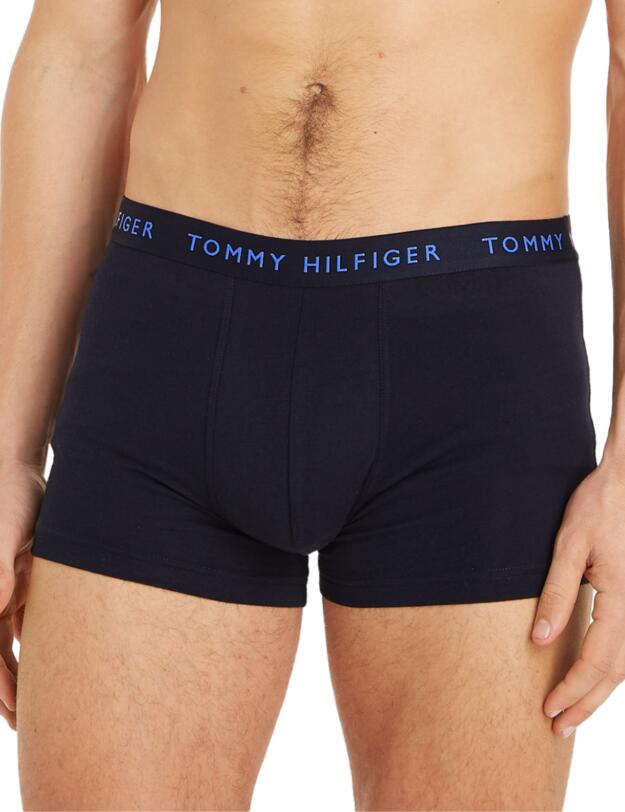 Tommy Hilfiger Essential Colour Pop 3 Pack Trunks Well Water / Blue Spell / Ultra Blue