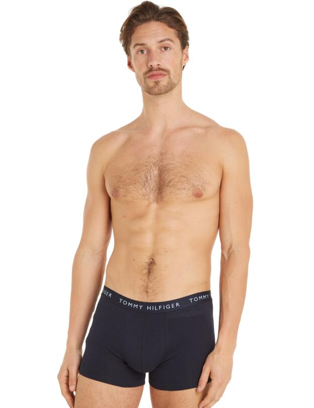 Tommy Hilfiger Essential Colour Pop 3 Pack Trunks Well Water / Blue Spell / Ultra Blue