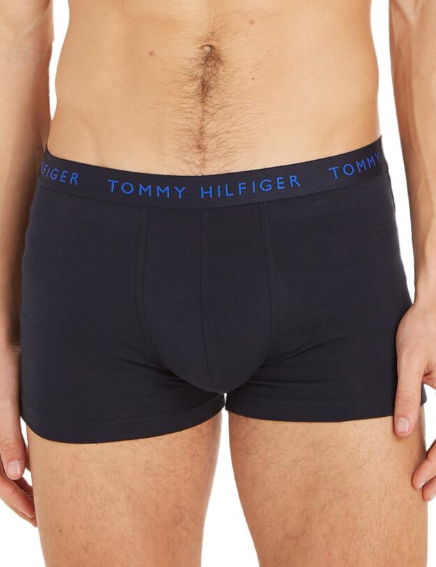 Tommy Hilfiger Essential Colour Pop 3 Pack Trunks Well Water / Blue Spell / Ultra Blue