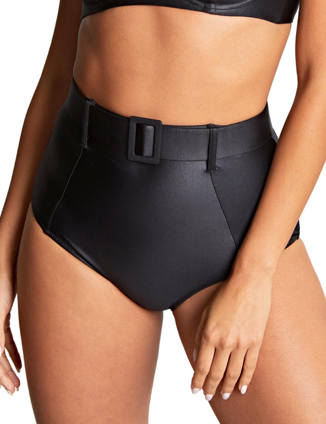 Panache Obsidian High Waist Bikini Brief Black 