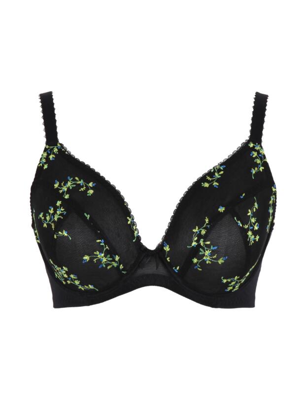 10976 Panache Meadow Plunge Bra  - 10976 Black 
