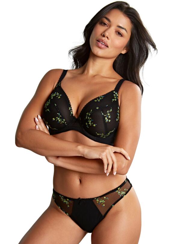 10976 Panache Meadow Plunge Bra  - 10976 Black 