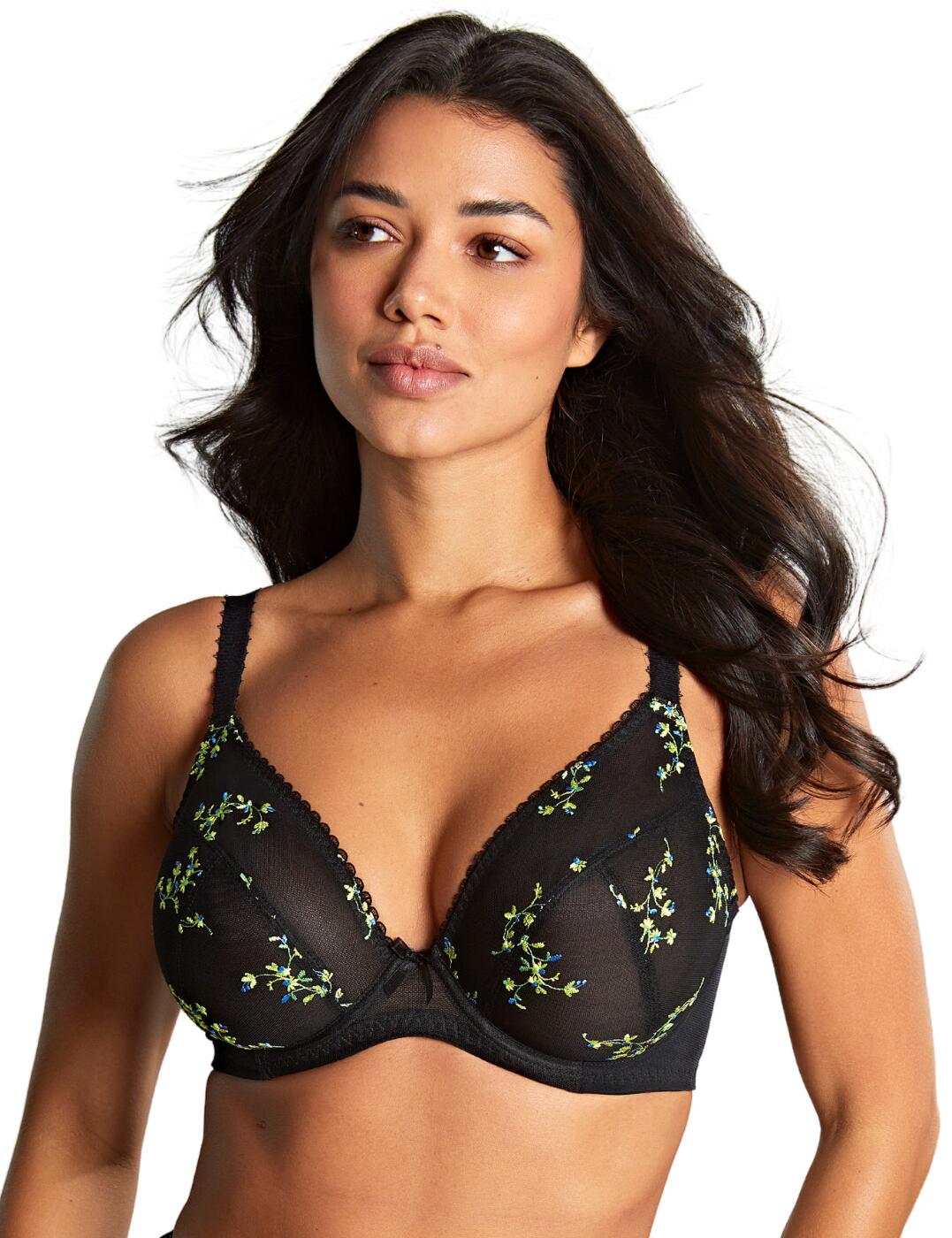 10976 Panache Meadow Plunge Bra  - 10976 Black 