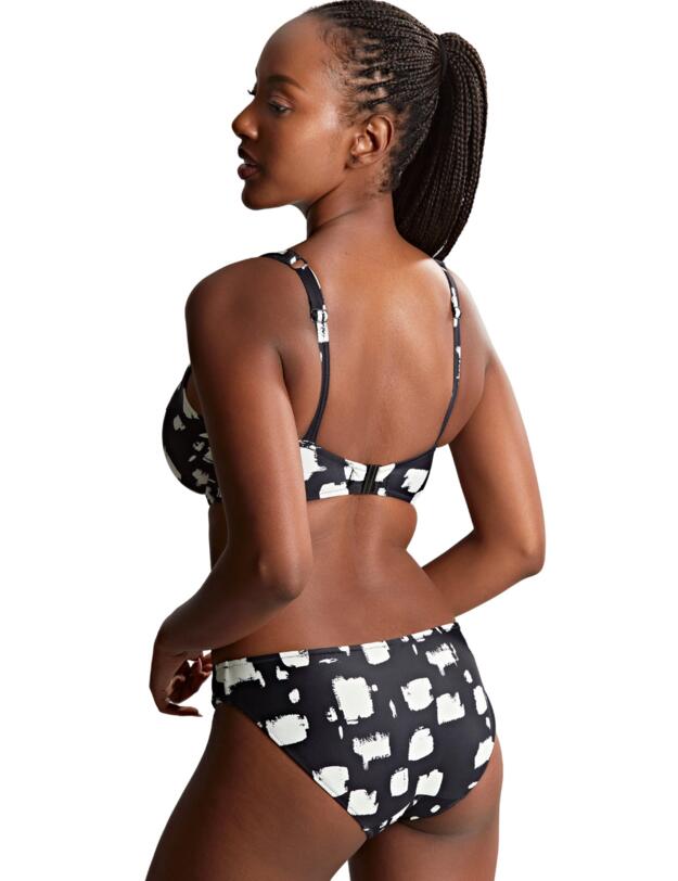 Panache Black Sand Olivia Full Cup Bikini Top Black Sand Print