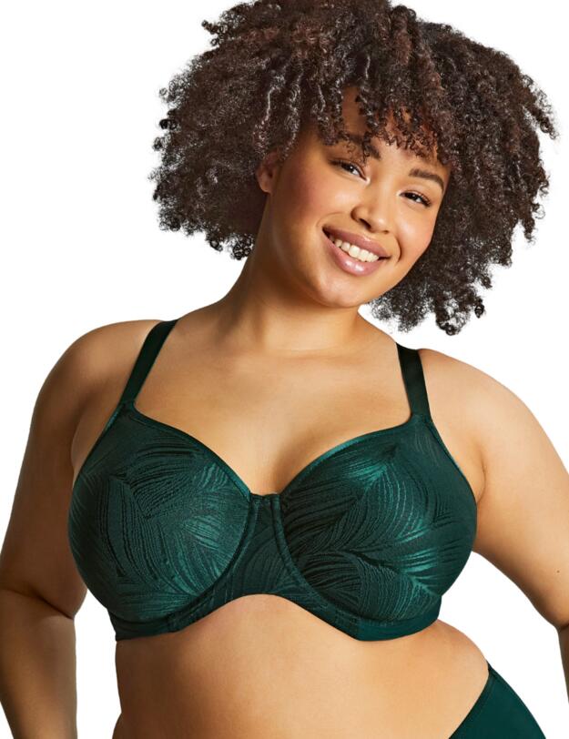 Sculptresse by Panache Illuminate Moulded Non Padded Bra Dark Green