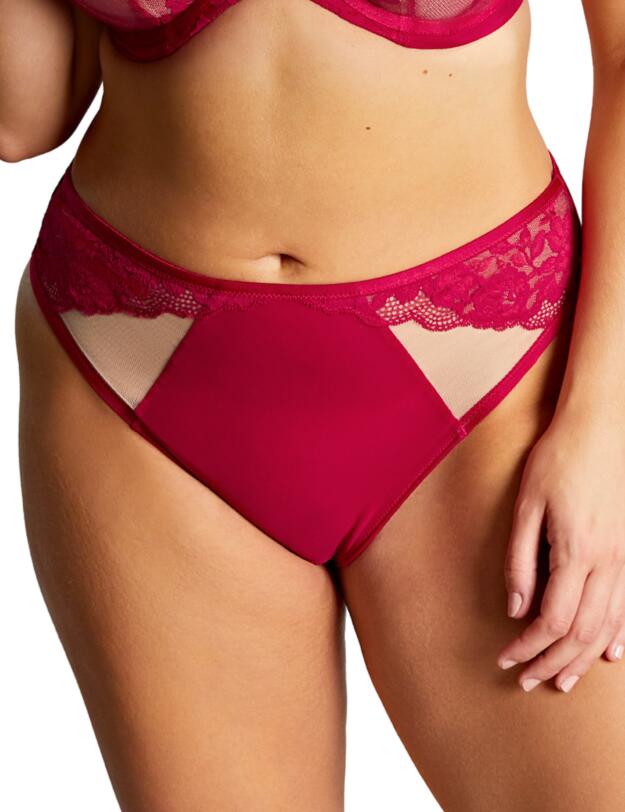 Sculptresse by Panache Josephine High Leg Brief Magenta/Latte