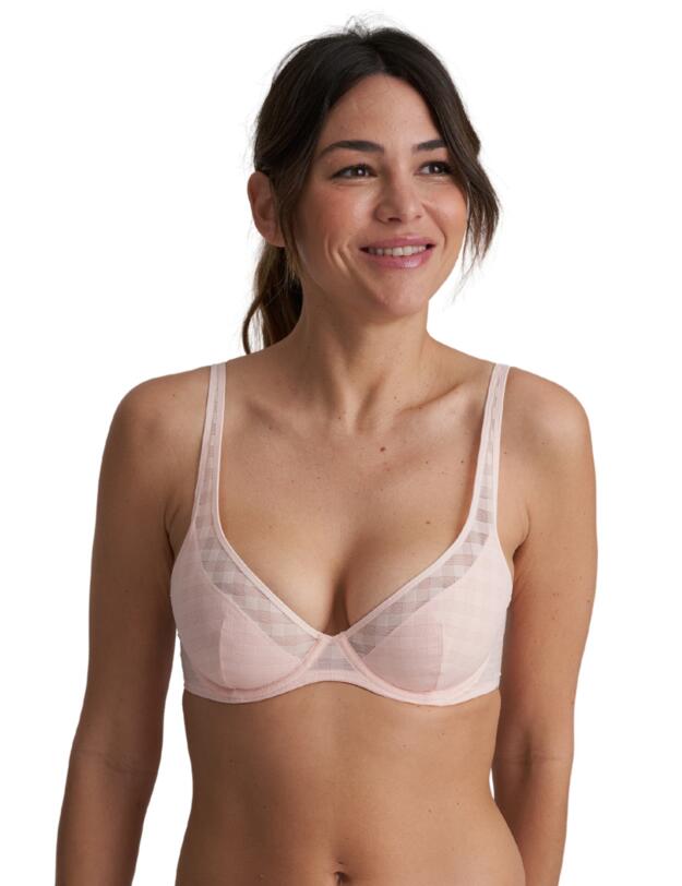 Marie Jo Jereme Half Padded Plunge Bra Glossy Pink