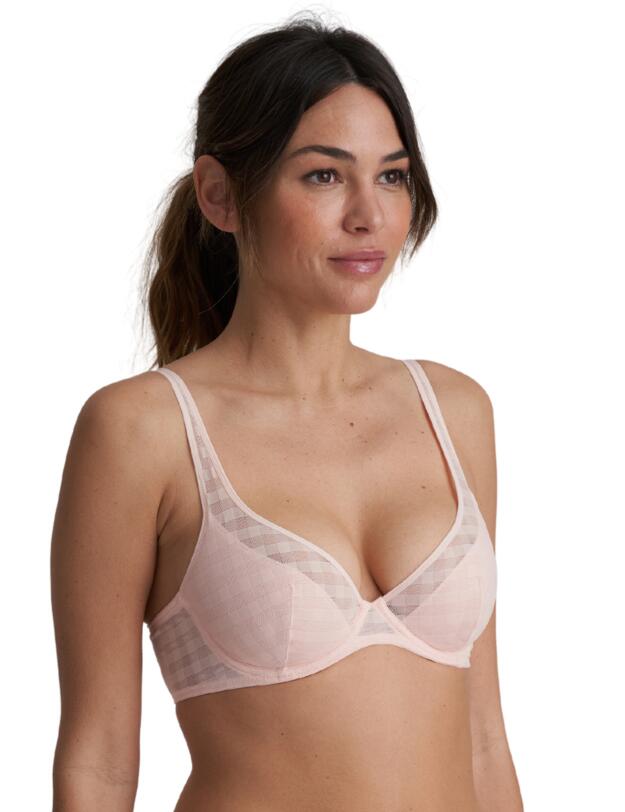 Marie Jo Jereme Half Padded Plunge Bra Glossy Pink