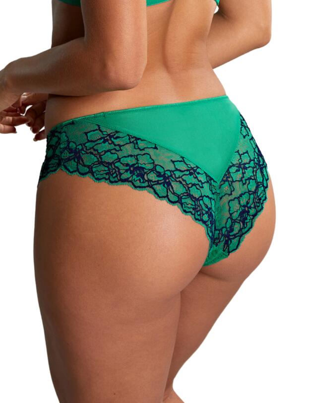 Panache Envy Brazilian Brief Emerald Leopard