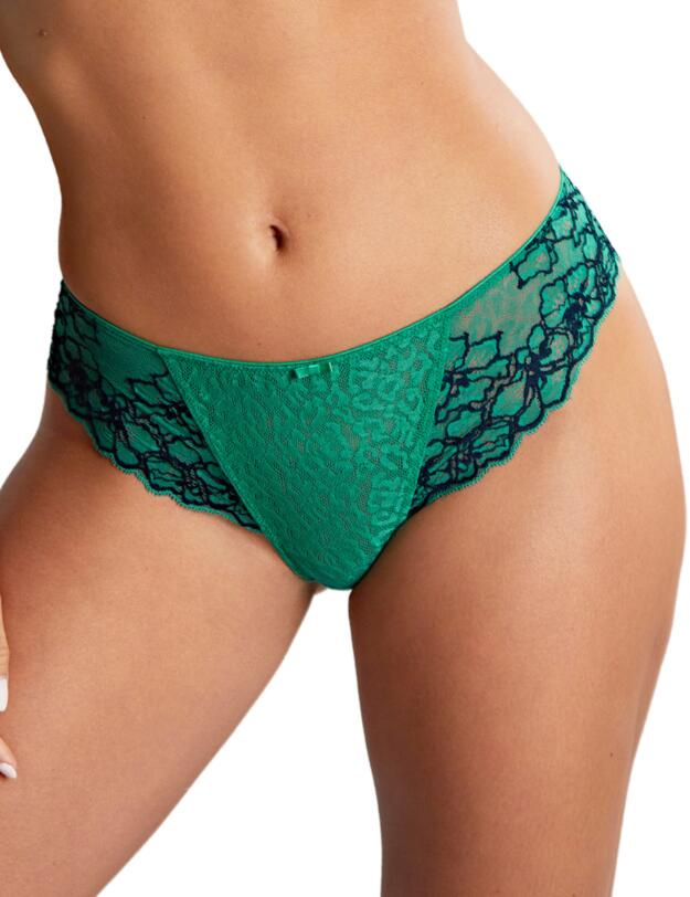 Panache Envy Brazilian Brief Emerald Leopard