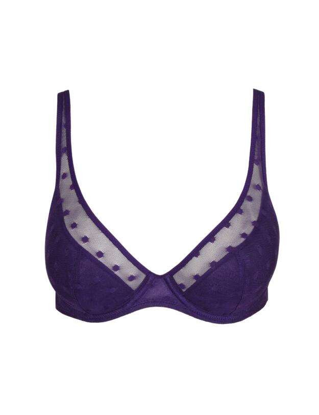 Marie Jo Tulio Half Padded Plunge Bra Majestic Purple