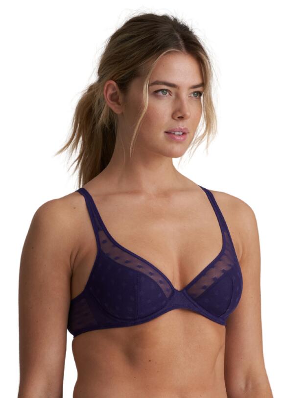 Marie Jo Tulio Half Padded Plunge Bra Majestic Purple