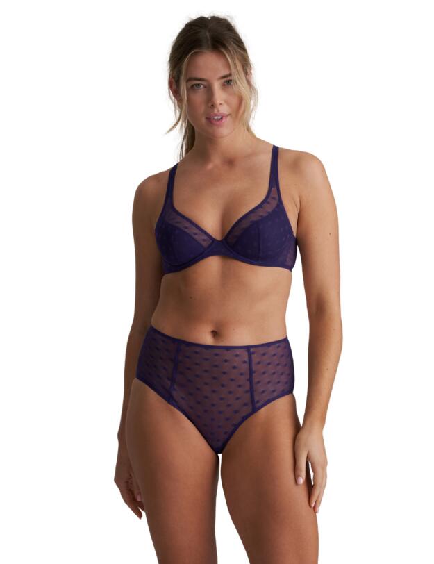 Marie Jo Tulio Half Padded Plunge Bra Majestic Purple
