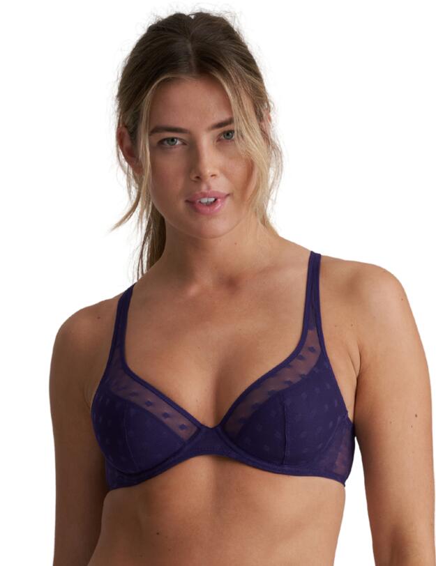 Marie Jo Tulio Half Padded Plunge Bra Majestic Purple