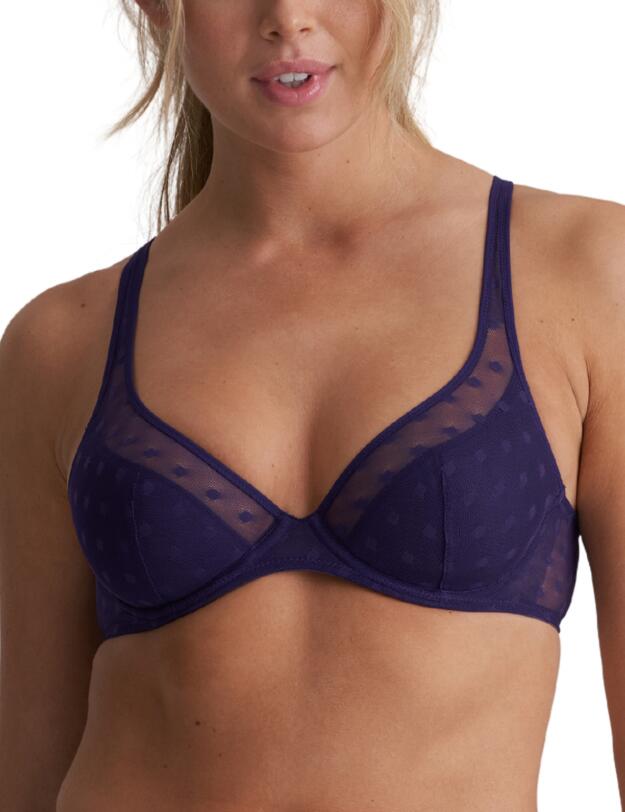 Marie Jo Tulio Half Padded Plunge Bra Majestic Purple