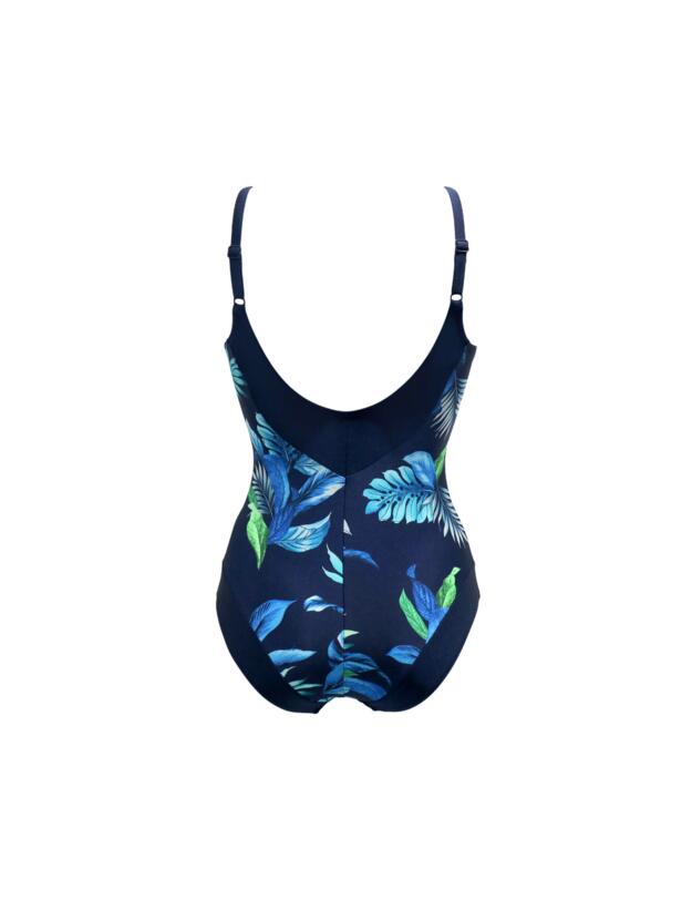 Pour Moi Palermo Swimsuit Navy Tropical