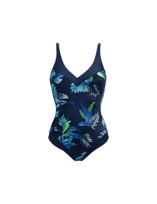 Pour Moi Palermo Swimsuit Navy Tropical