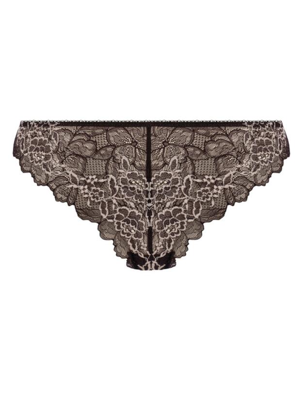Wacoal Lace Perfection Tanga Brief Black/Ivory