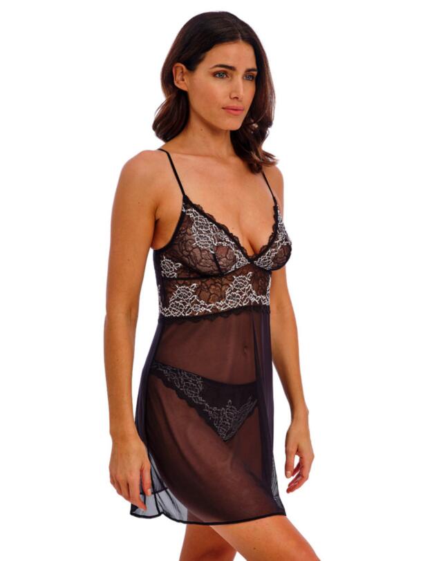 Wacoal Lace Perfection Chemise Black/Ivory