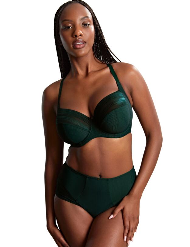 Panache Serene High Waist Brief Dark Green