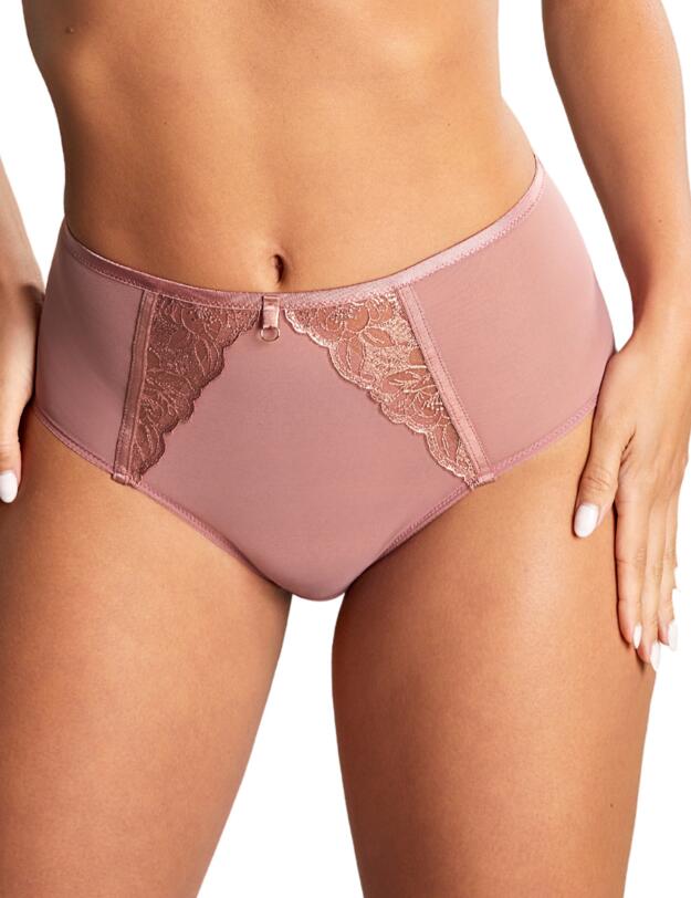 Panache Rosa Suspender Brief Rose Gold
