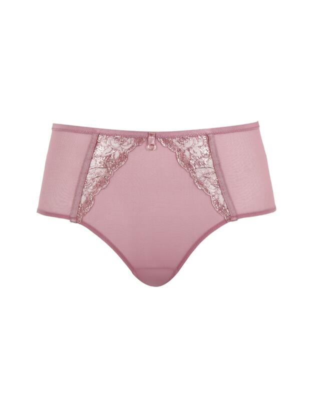 Panache Rosa Suspender Brief Rose Gold