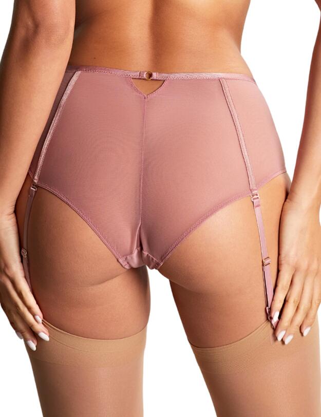 Panache Rosa Suspender Brief Rose Gold