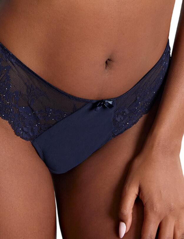 Panache Ana Thong Midnight Sequin