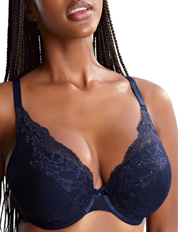 Panache Ana High Apex Plunge Bra Midnight Sequin