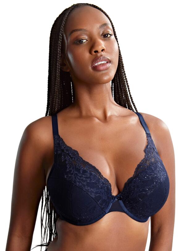 Panache Ana High Apex Plunge Bra Midnight Sequin