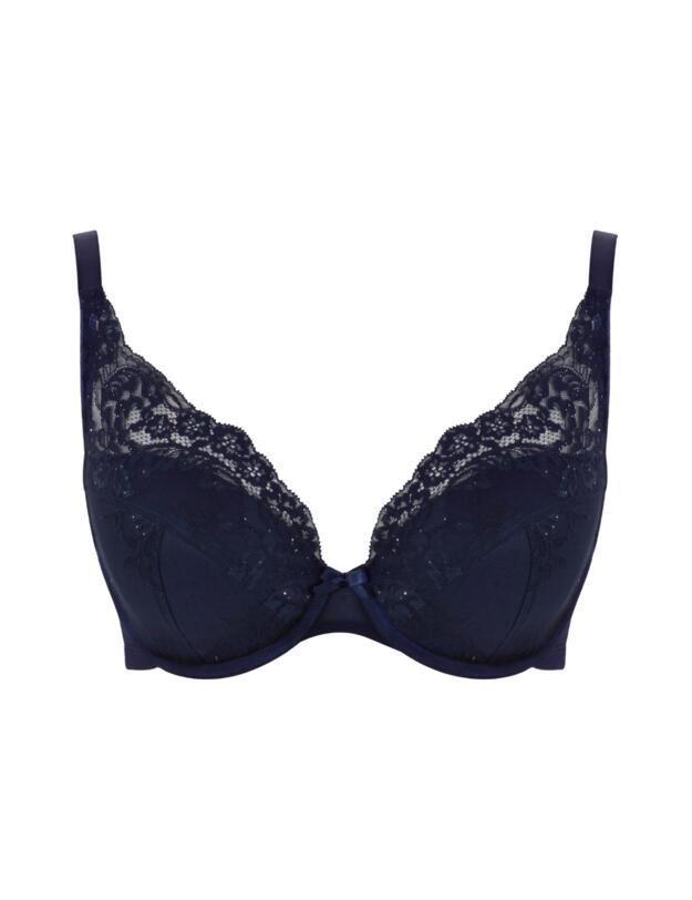 Panache Ana High Apex Plunge Bra Midnight Sequin
