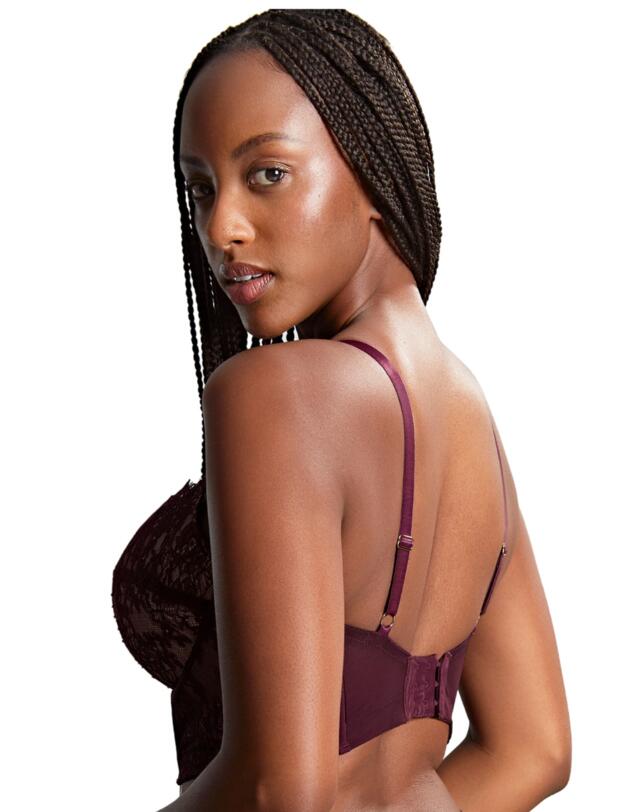Panache Carmen Lace Bustier Mulberry