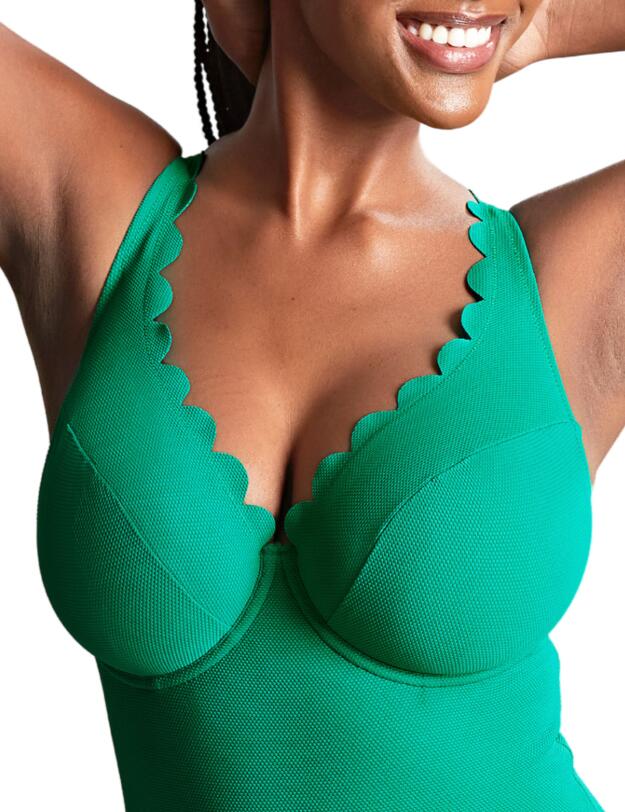 Panache Spirit Rita Plunge Swimsuit Verde