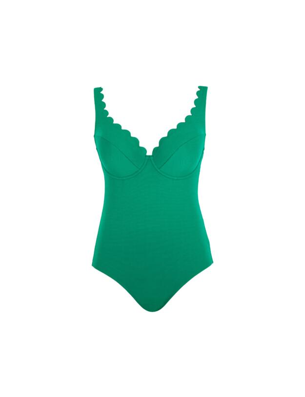 Panache Spirit Rita Plunge Swimsuit Verde