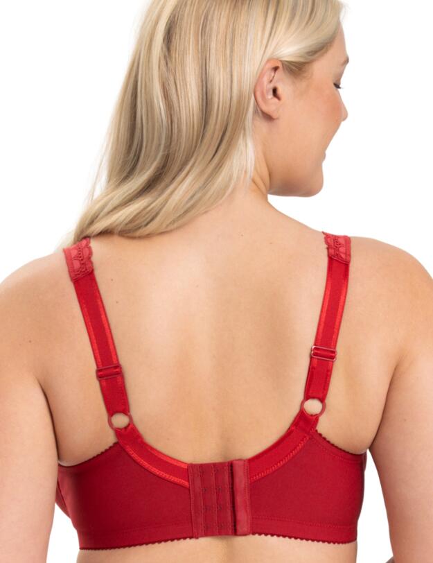 Miss Mary of Sweden Cotton Comfort Bra English Red